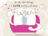 Sharing with You<br>(Postcard) everyday dating and love ecards