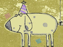Birthday Balloon Postcard