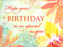 Special Birthday Postcard