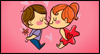 Cute Kisses Flirting Everyday Ecard