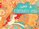 Rainbow Day Postcard
