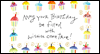 Cupcake Wishes<br>Postcard<br>Kathy Davis Birthday Postcards