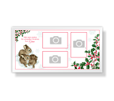 Warm Christmas Wishes<br>4 x 8 photo card christmas printable cards