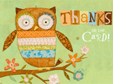 Thanks a Hoot!<br>Reply Card (Postcard) thanks for the ecard ecards