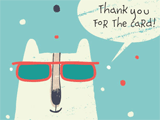 Cool Thanks<br>Reply Card (Postcard) thanks for the ecard ecards