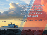 Honoring the<br>Coast Guard (Postcard) veteran's day ecards