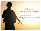 Army Veterans Day (Postcard) veteran's day ecards