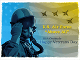 Air Force<br>Veterans Day (Postcard) veteran's day ecards
