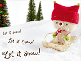 Let It Snow (Postcard) christmas ecards