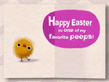 Favorite Easter Peeps easter ecards