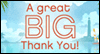 BIG Thanks<br>Reply Card Thank You Postcards