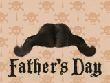 Dad's Pirate 'Stache<br>+Free App father's day ecards