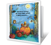 Moonlit Fun halloween printable cards