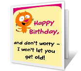 You're Not Old! over the hill birthday printable cards