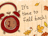 Daylight Savings<br>Postcard celebrate fall ecards