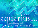 Aquarius<br>(Postcard) happy birthday ecards