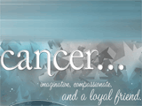 Cancer<br>(Postcard) happy birthday ecards