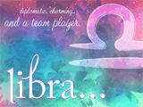 Libra<br>(Postcard) happy birthday ecards