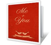 Me & You everyday dating and love printable cards