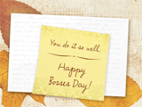 A Special Boss boss's day ecards