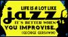 Life Is Like Jazz Wow Words Postcard