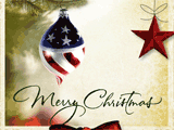 Patriotic Christmas christmas ecards
