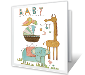 Celebrate Baby baby shower printable cards