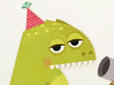 Nervous Rex belated birthday ecards