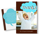 Bubble Thanks - postcard