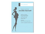 Blue Dottie Shower Invite