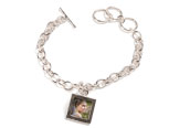 Sterling Silver Photo Charm Bracelet (square)