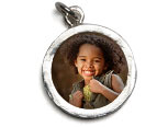 Sterling Silver Photo Charm (circle)
