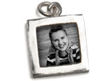 Sterling Silver Photo Charm (square)