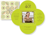 Groovy Milestone Birthday Invitation