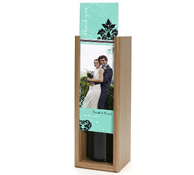 Damask Wedding Wine Box