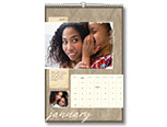 11x16 Vertical Calendar - Earth