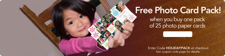FREE Photo Card Pack!