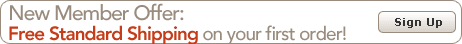 Free Standard Shipping on Your First Order!