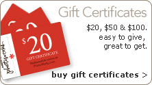 Gift Certificates. Choose from $20, $50, and $100 denominations. Easy to give, great to get.