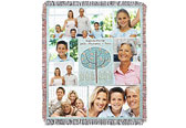 Family Personalized Photo Throw Blankets