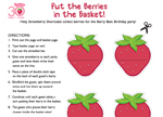 Berries in the Basket Game! Strawberry Shortcake Printables