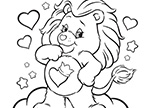Meet Brave Heart Lion! Care Bears Coloring Pages