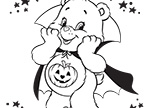 Scare up some Fun Care Bears Coloring Pages