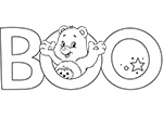 Boo! Care Bears Coloring Pages
