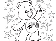 Meet America Cares Bear! Care Bears Coloring Pages