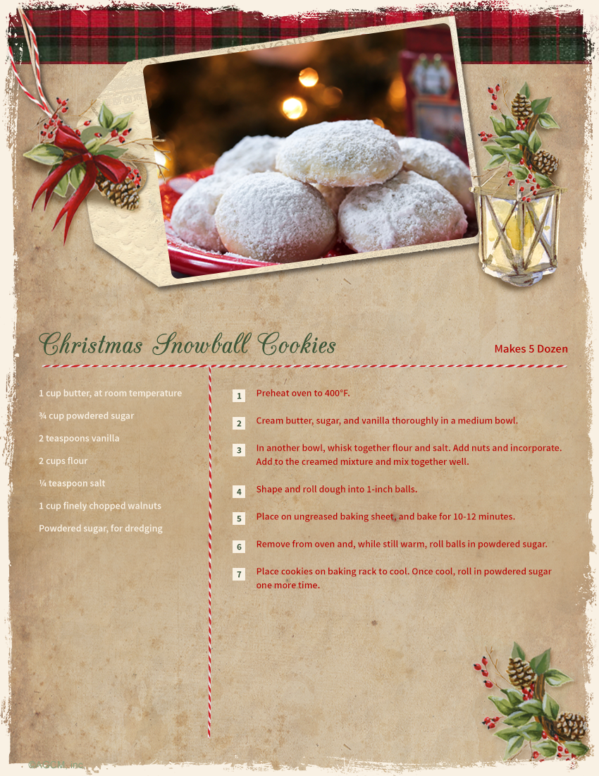 Christmas Recipe Card Ideas  Blue Mountain