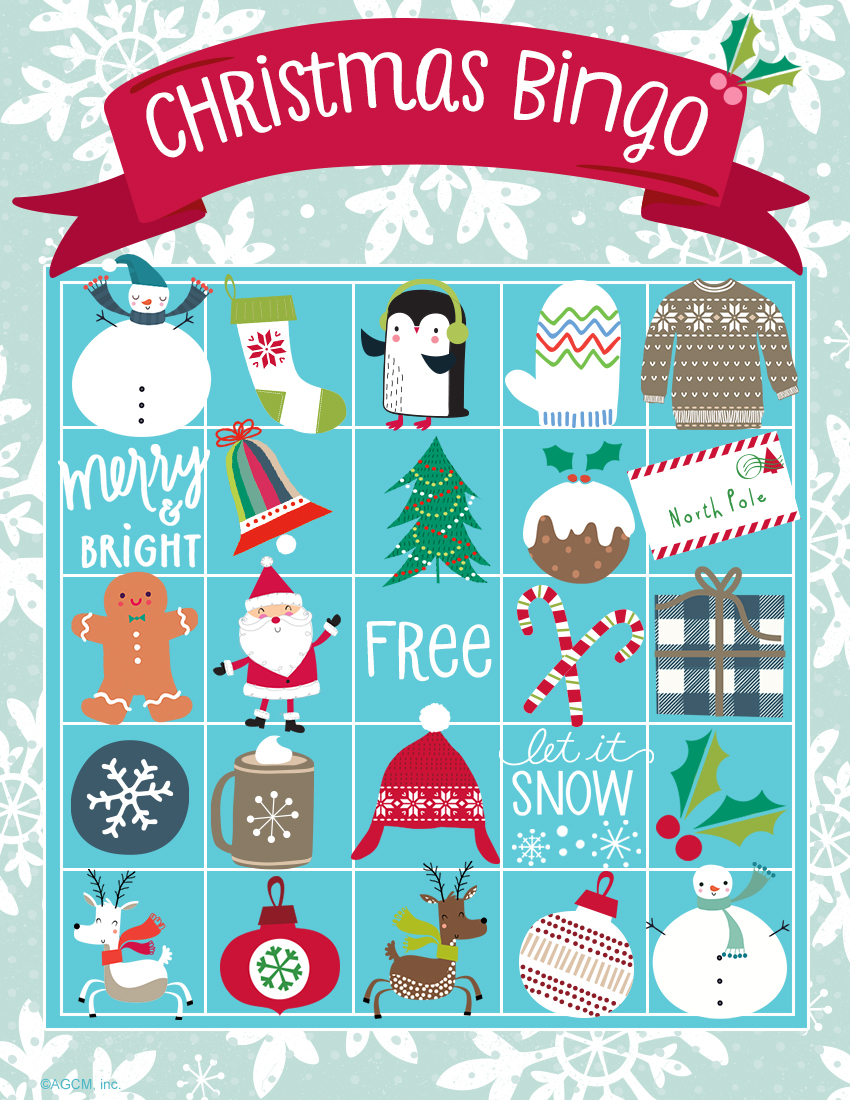 Free printable christmas bingo templates