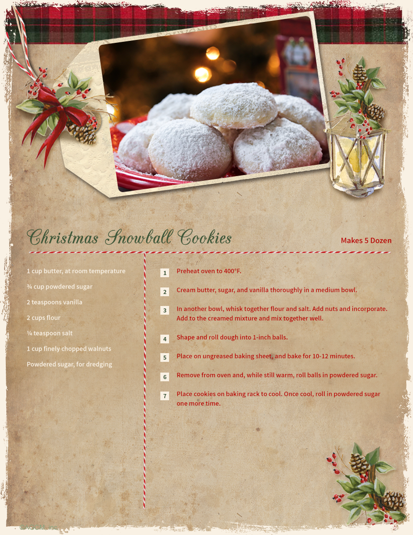 Printable Christmas Cookie Recipes