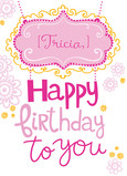 Medallion Pink 5x7 Folded Card