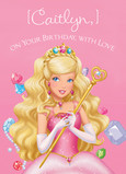 Birthday Princess 5x7 Folded Card